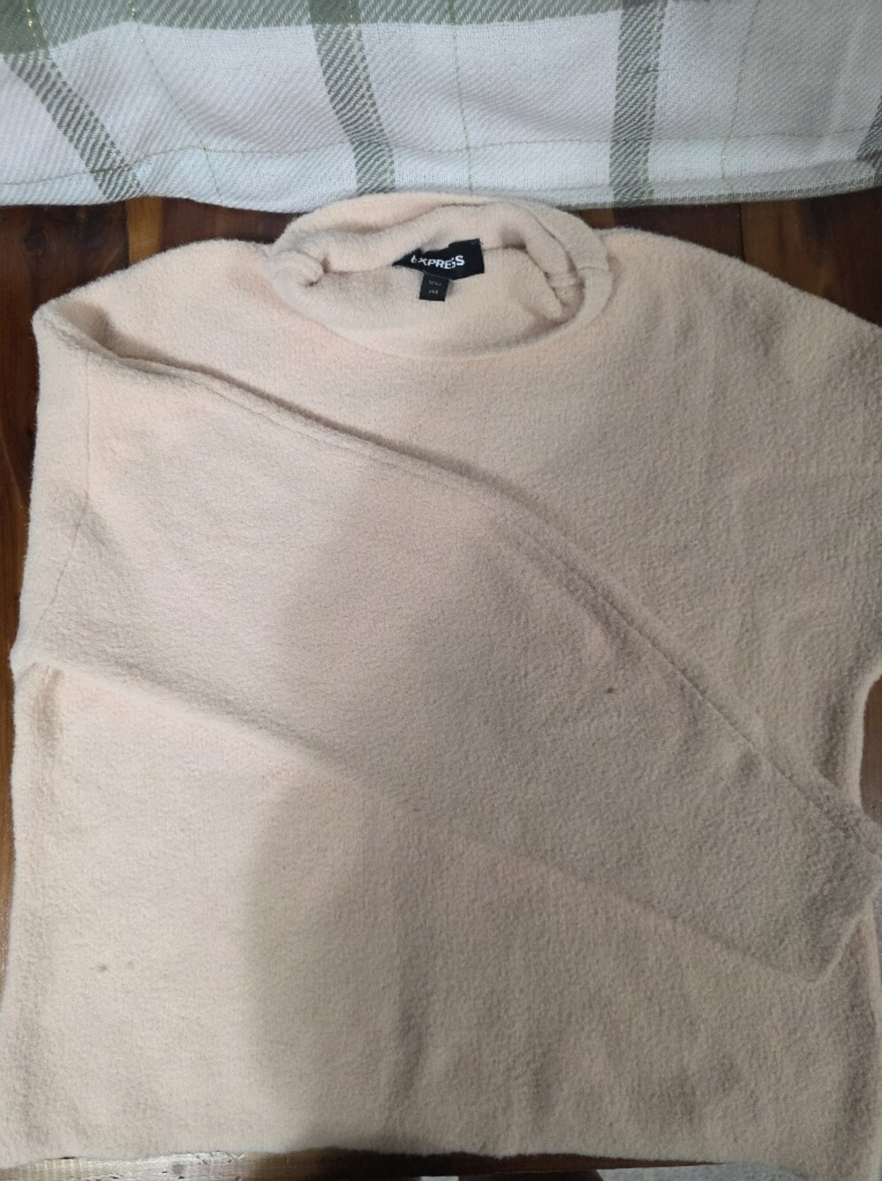 Cozy Light Pink Textured Sweater